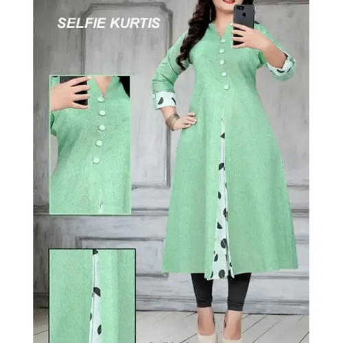 Stylish Khadi Cotton Printed Kurta for Women