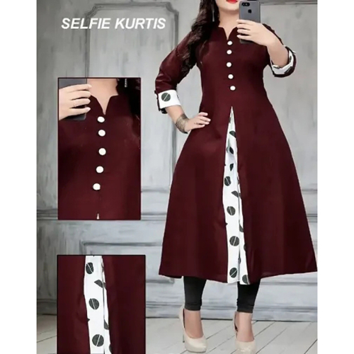 Stylish Khadi Cotton Printed Kurta for Women