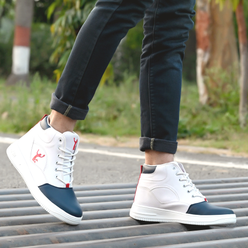Mens Stylish and Trendy White Sports Shoes